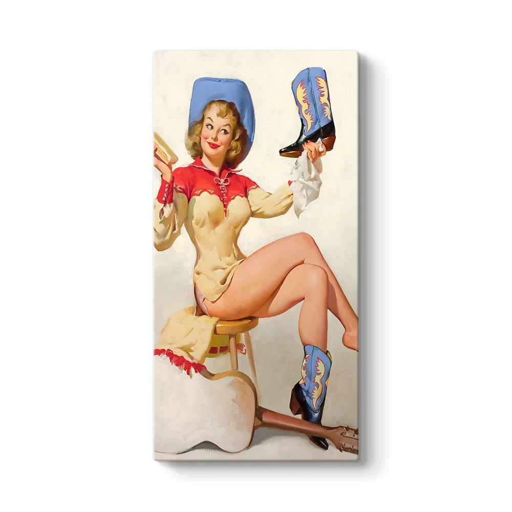 Pin Up Cowgirl Tablosu - Model 7